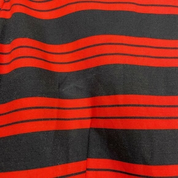 Gap Red Blue Striped Long Sleeve A-Line Dress Size 8 - Picture 3 of 8